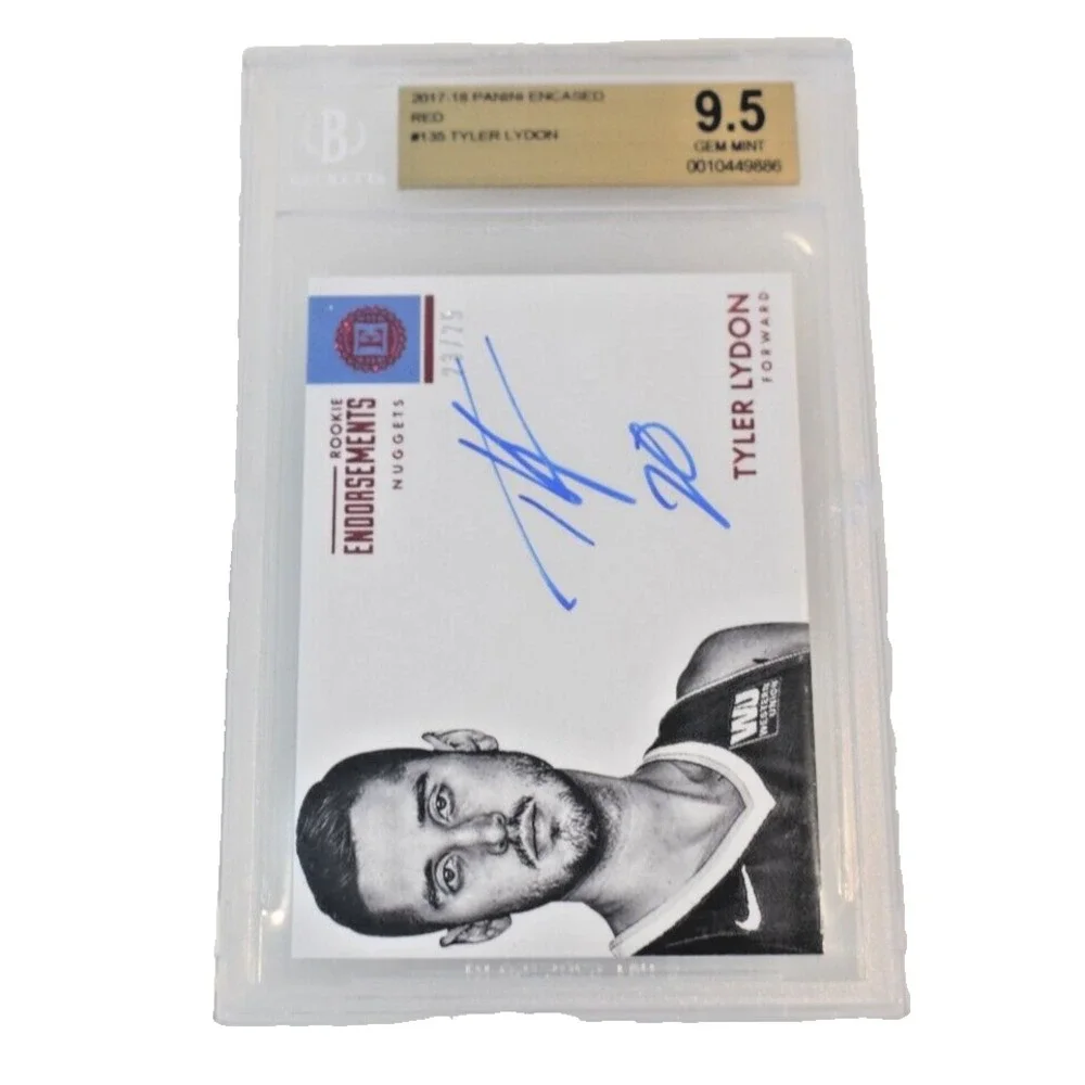 2017 Encased Endorsements Green /5 Tyler Lydon BGS 9.5 GEM MINT Rookie Auto RC